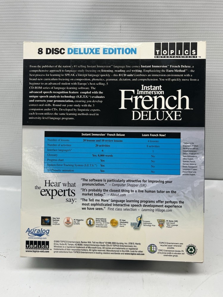 NEW Instant Immersion French Deluxe Complete Language Learning Collection SEALED
