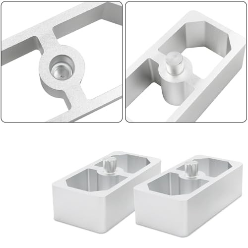 Universal Aluminum Leaf Spring Lowering Block Kit Versatile for 2 Pack 1.5 Inch