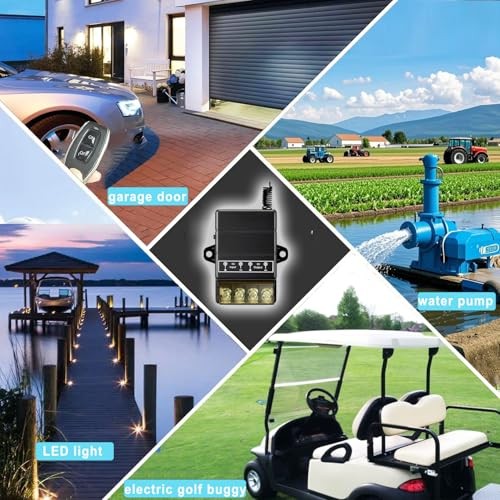 Wireless Remote Switch 12V,DC 328FT--40A relay 12V-72V remote switch