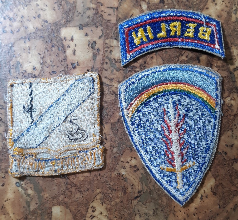 3 Original Cold War US Army Patches