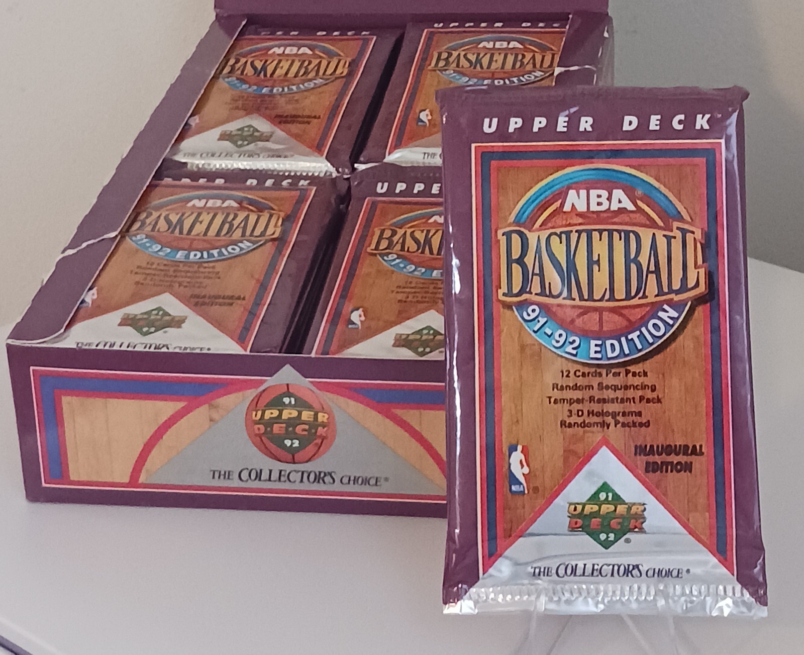 1991-92 Upper Deck Basketball Pack Inaugural Edition Factory Sealed Jordan Holos