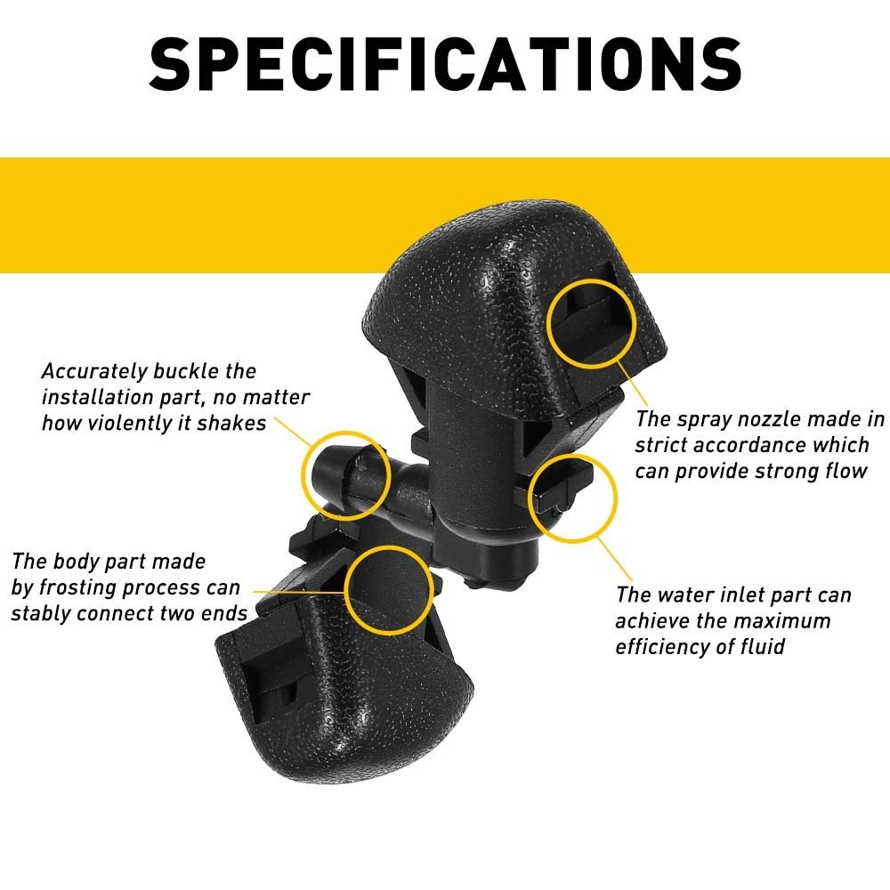 For Dodge Jeep Chrysler Ram Front Windshield Washer Squirter Nozzle Spray