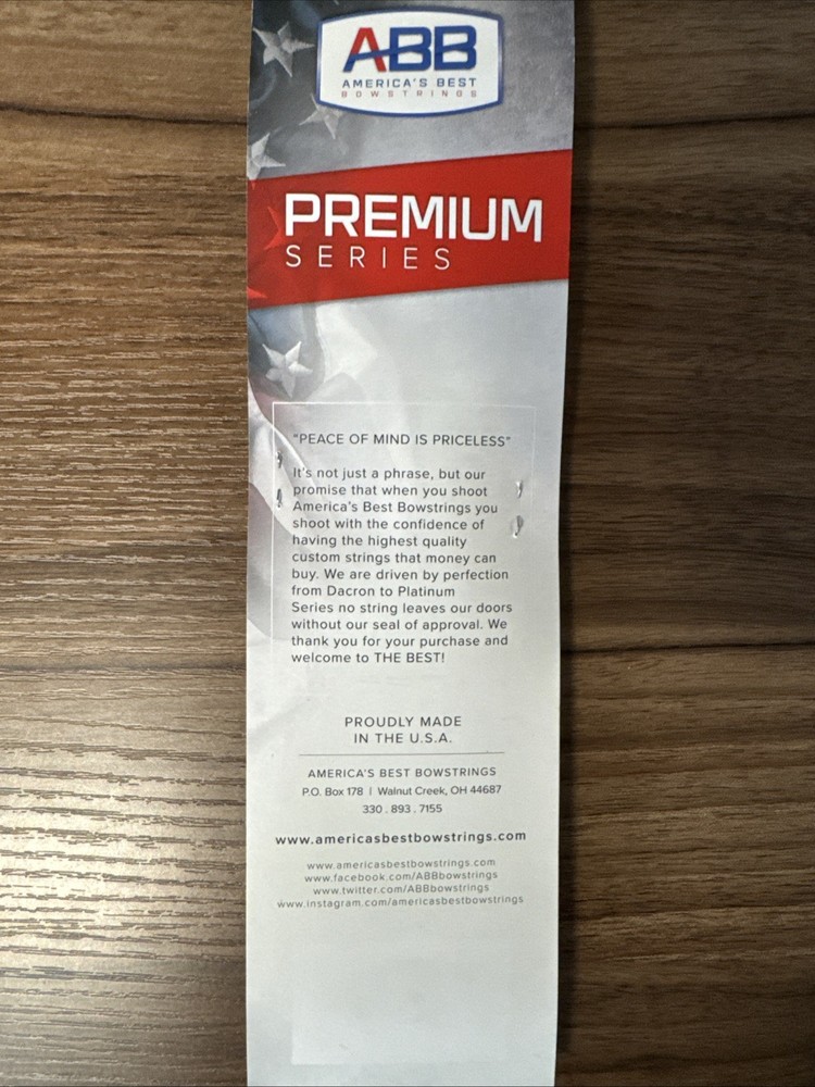 NEW ABB Bowstrings - Premium Series set for Mathews Switchback