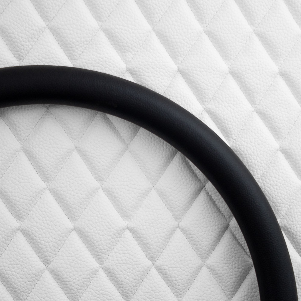 18" Black Vinyl Half Wrap for Forever Sharp Half Wrap Steering Wheels