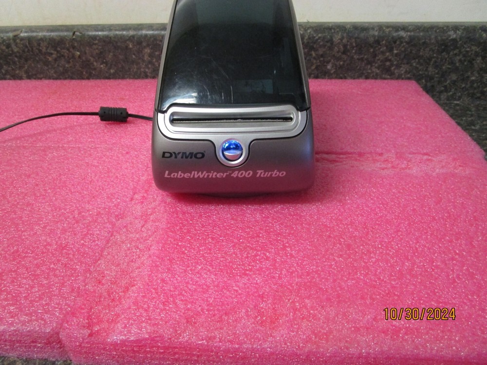 Dymo LabelWriter 400 Turbo Thermal Label Printer 93176 Missing Spool & A/C Adpt