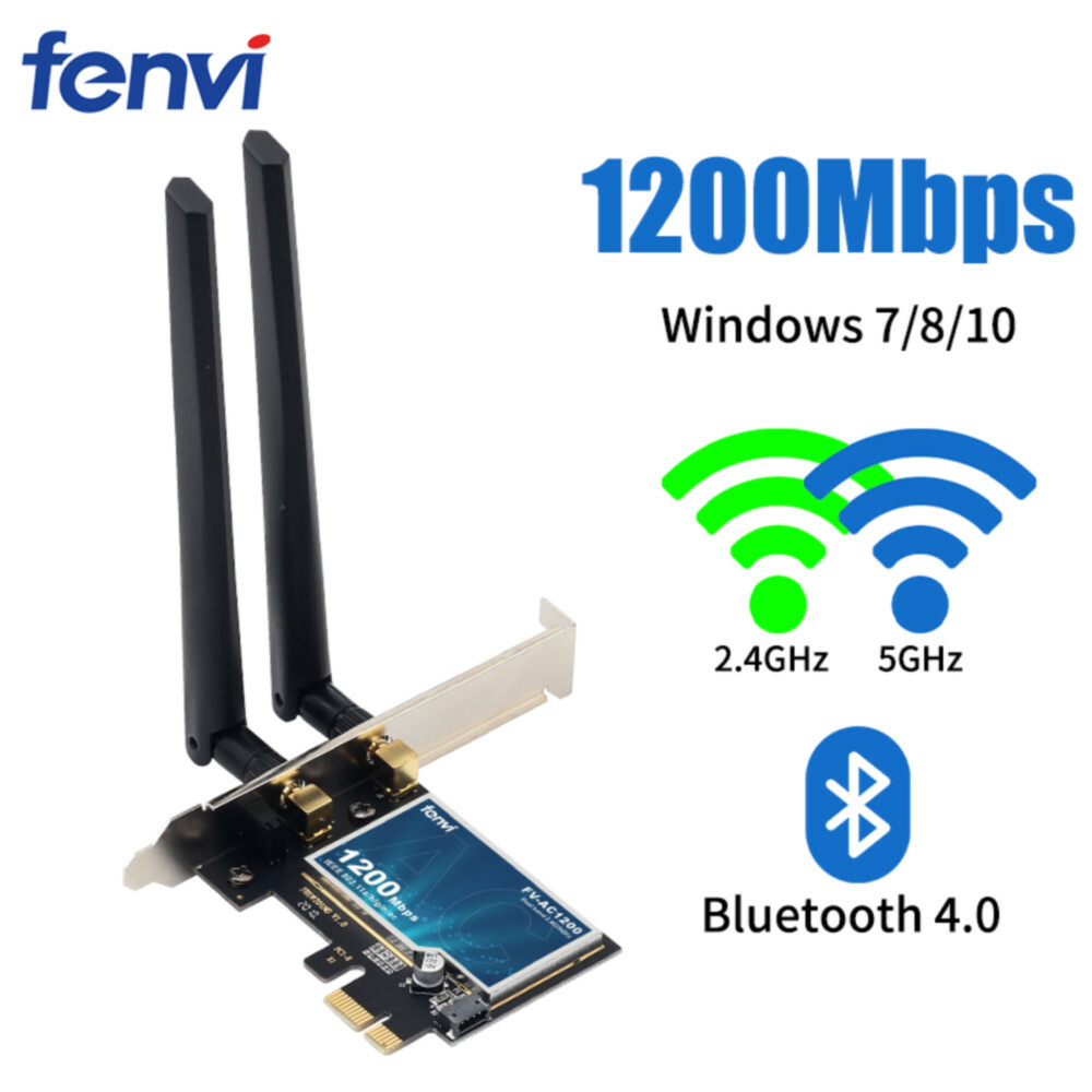 Dual Band PCI-E WiFi Adapter Desktop PC PCI-E Wireless-AC Network Bluetooth Card