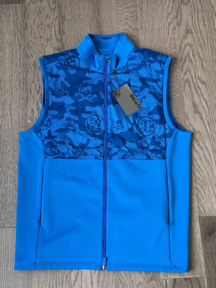 G/FORE MEN SURF EXPLODED CAMO STRETCH TECH INTERLOCK PERFORMER VEST SIZE M NWT