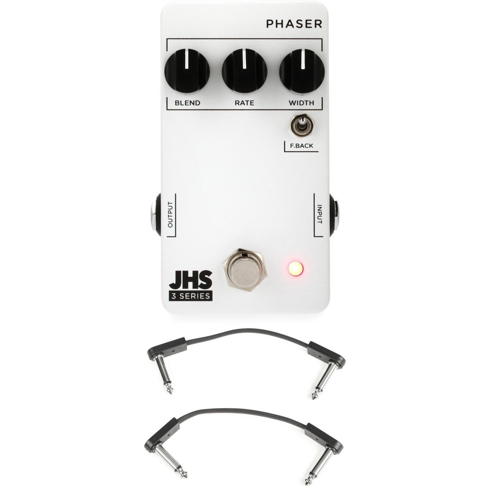 JHS 3 Series Phaser Pedal with EBS Patch Cables