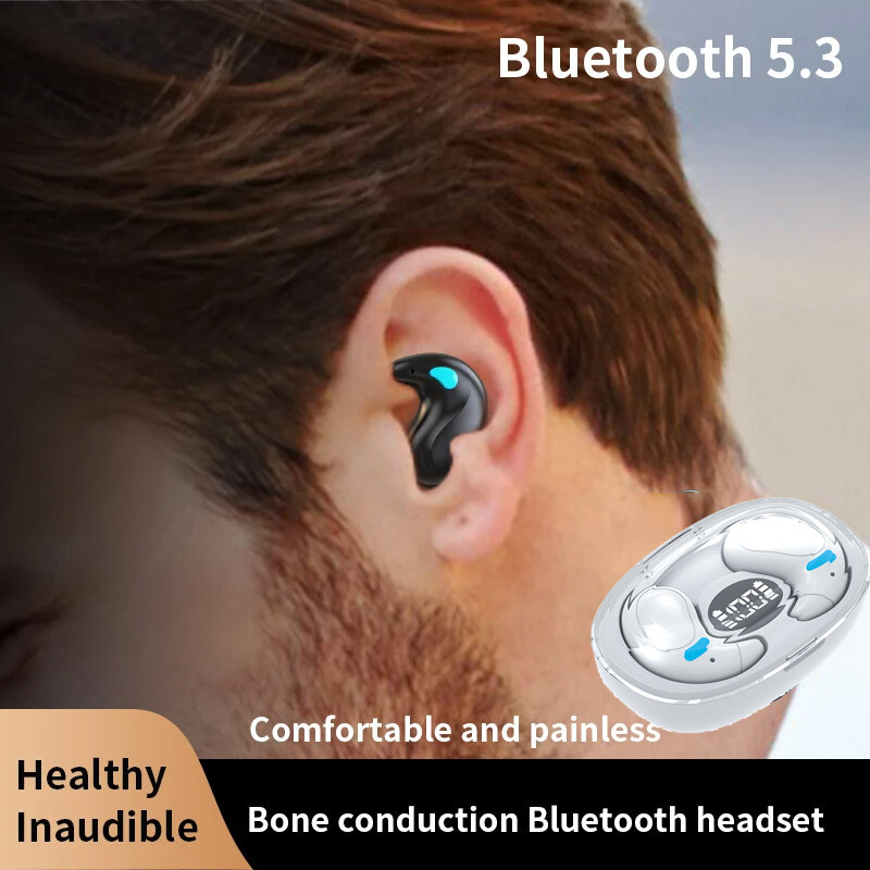 Mini Invisable Sleep Earbuds Bluetooth Wireless Headsets Stereo for iPhone 15/14