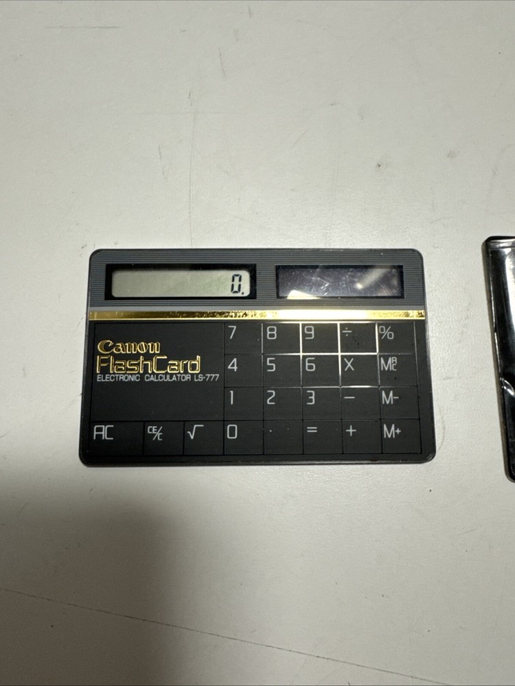 CANON FLASHCARD ELECTRONIC CALCULATOR LS-777