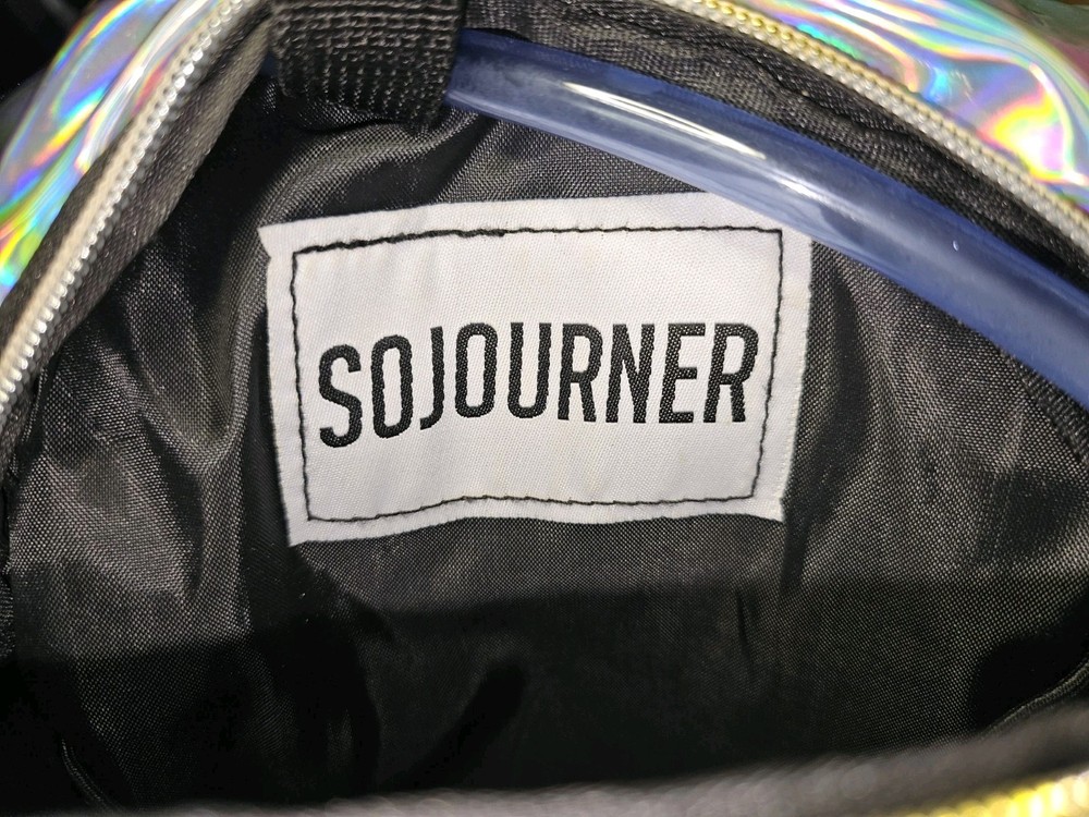 Sojourner Rave Hydration Pack Backpack 2L Water Bladder Holographic Silver