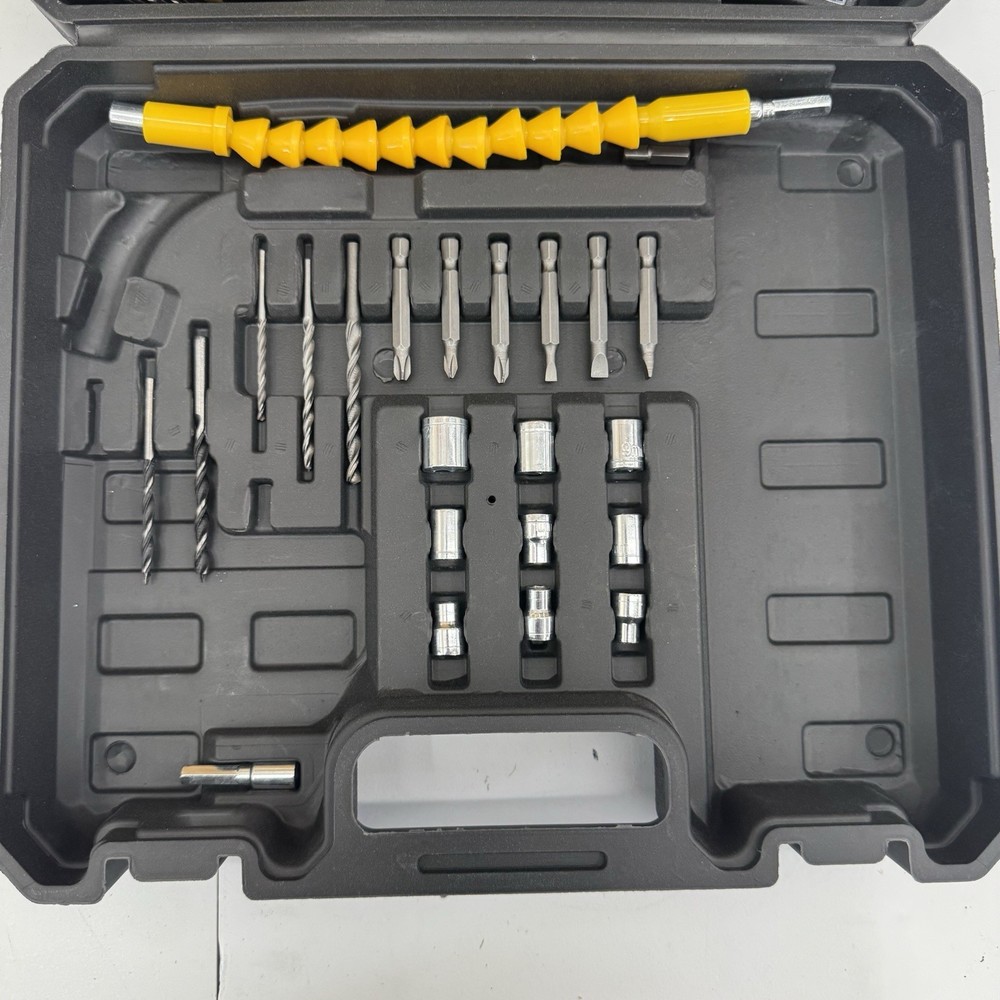 ⚡️Cordless Lithium-Ion Drill/Driver 21V LED Work Light, Carry Case, Bits⚡️