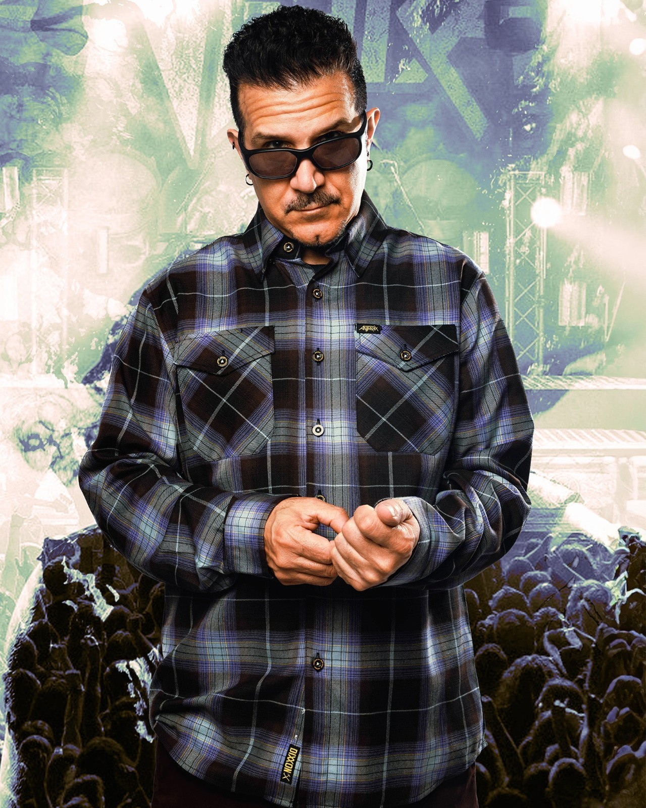 Dixxon x Anthrax Spreading the Disease Men's XL Flannel Shirt