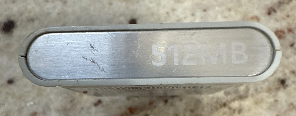 Microsoft XBOX 360 Memory Card Unit 512MB ~ White & Gray Untested