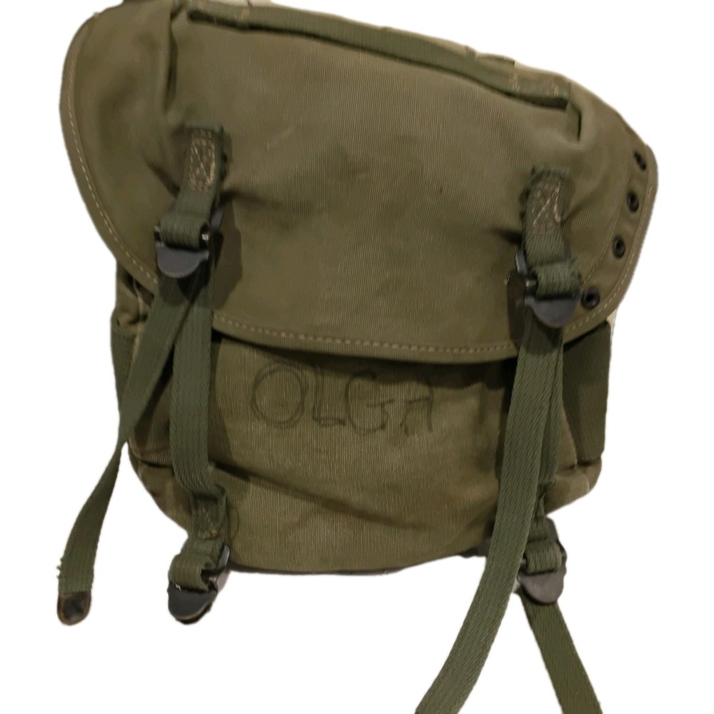 US Military Rubberized Mussette Bag with strap