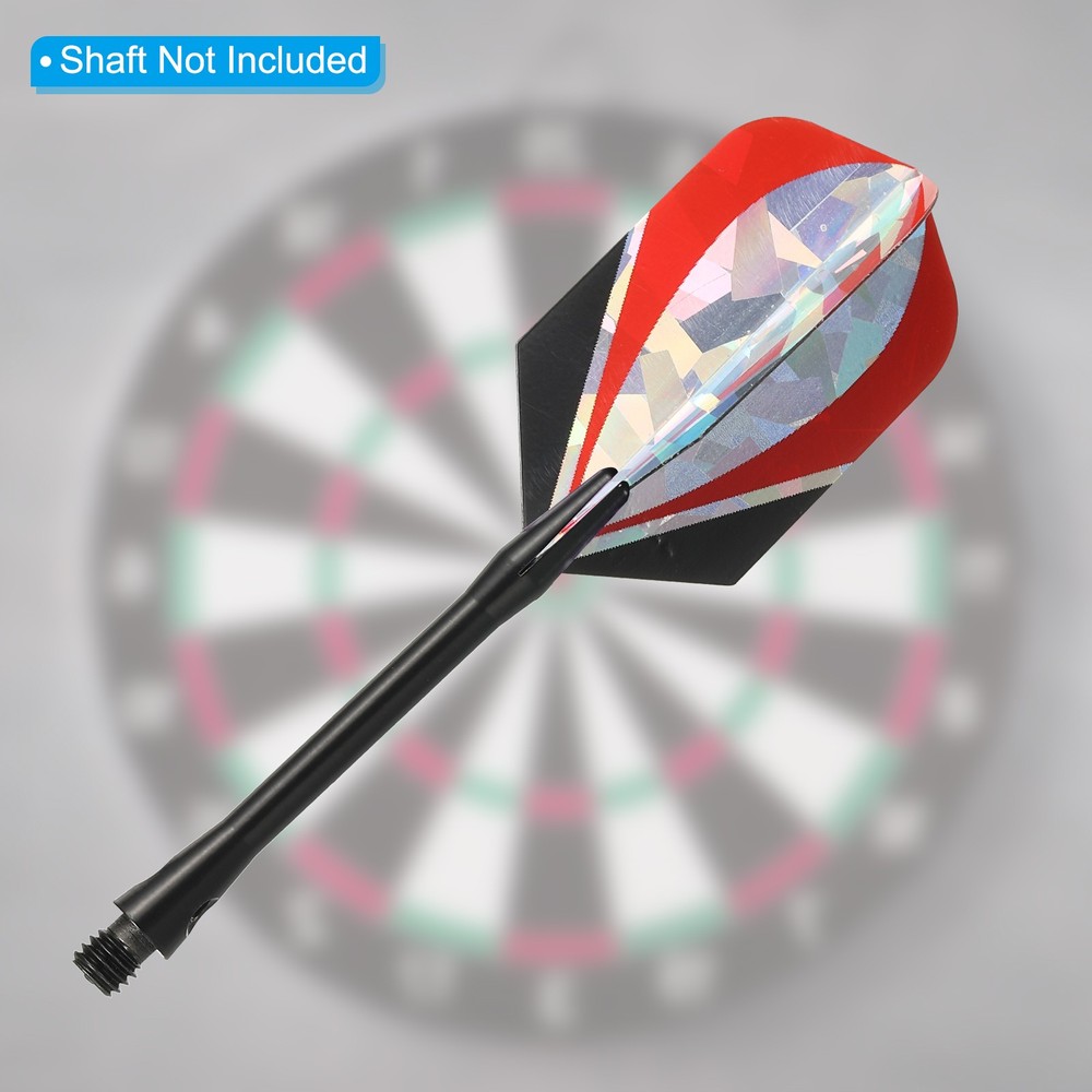 Slim Dart Flights, 6 Pack PET Dart Accessories, Oval Pattern
