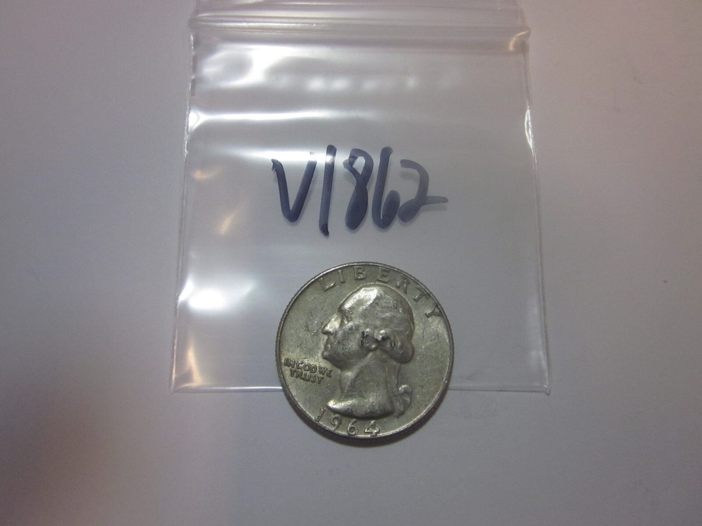 1964 D Washington Silver Quarter 90% Silver