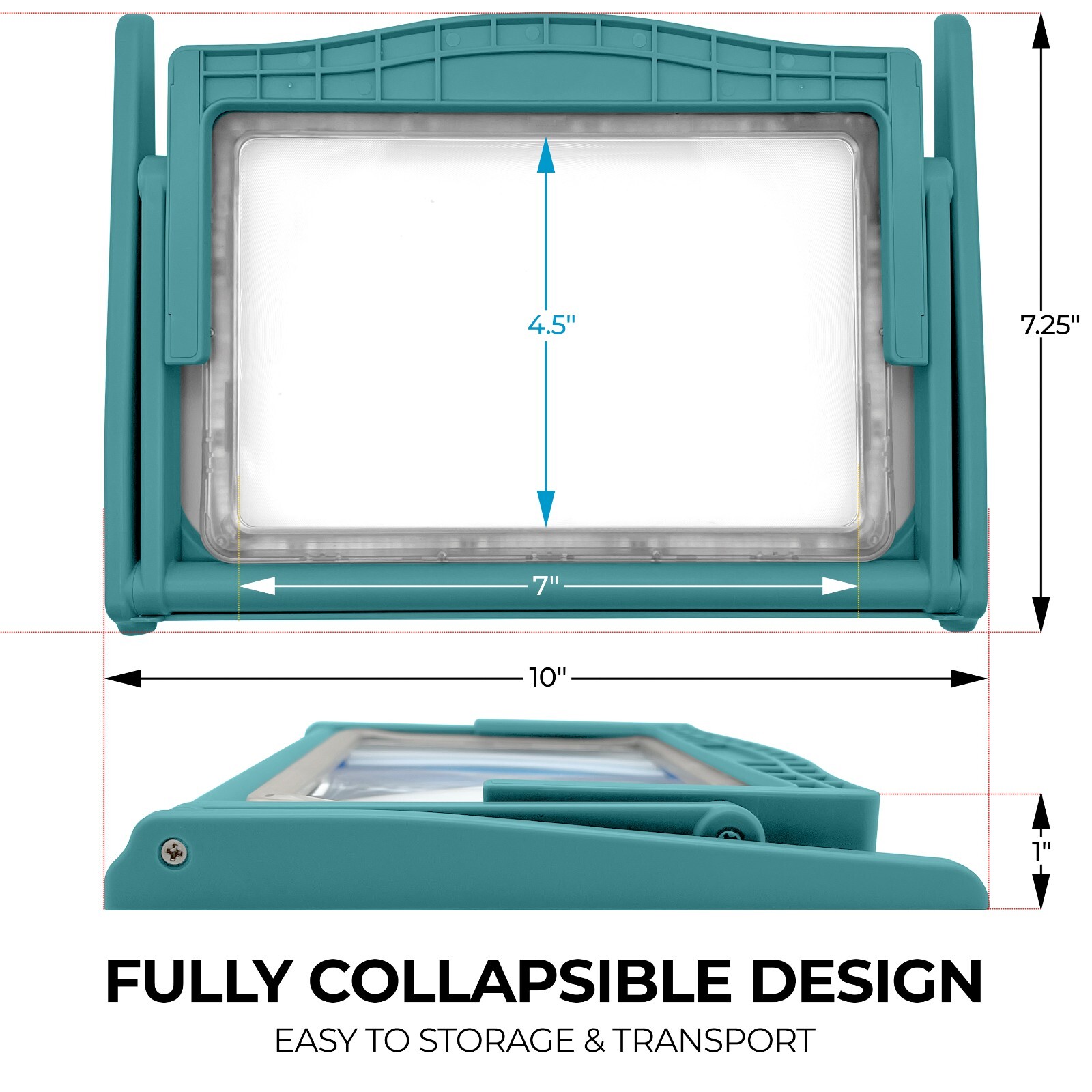 5X Page Magnifying Glass with 3 Lighting Modes for Reading & Low Vision Seniors