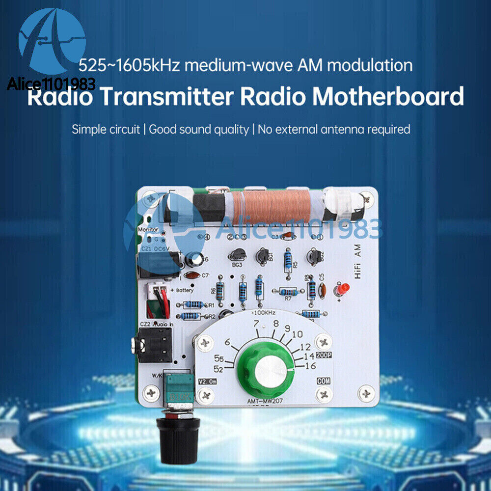 525~1605kHz Medium Wave AM Radio Transmitter DIY Circuit Board Radio Module 6V