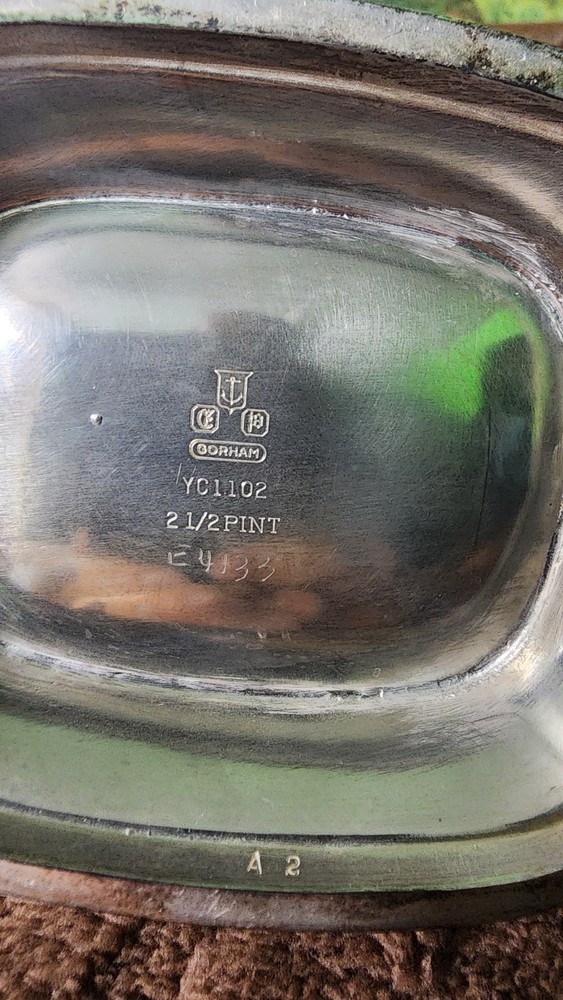 😎NICE! GORHAM ANTIQUE SHELL & GADROON SILVERPLATED 4pc COFFEE & TEA SET☕️🍵🍚🥛