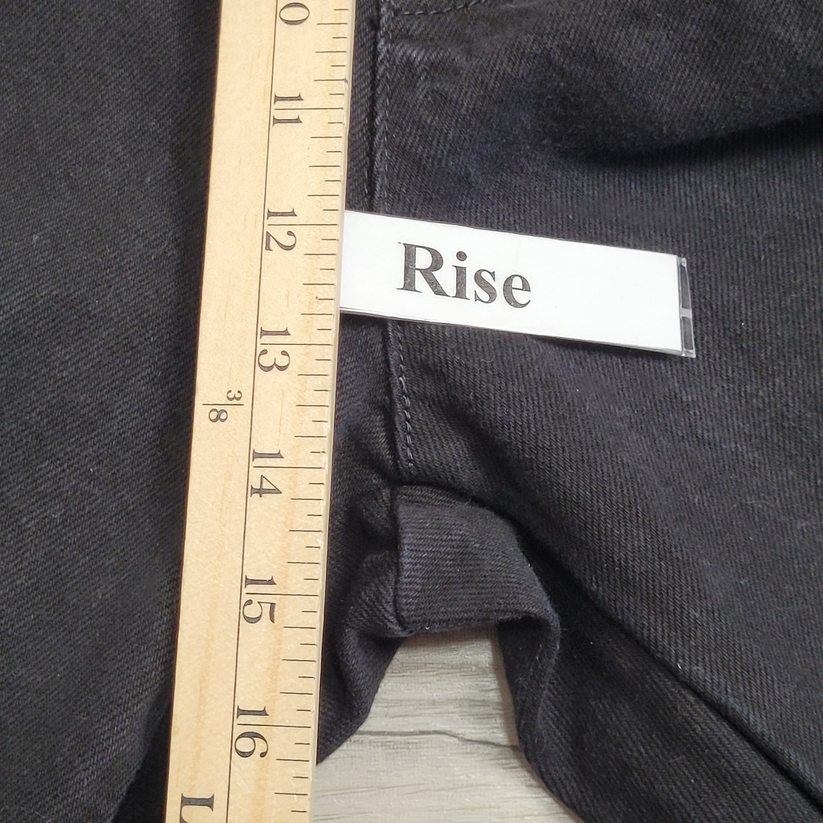 VTG Wah Maker Frontier Clothing Pants Mens 38 Black Denim Suspenders Button Fly