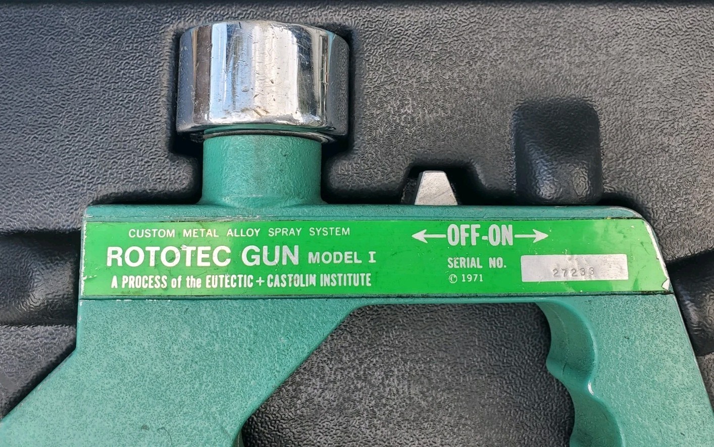 Rototec Model 1 Castolin Eutectic Flame Spray Gun ROTOTEC MODEL I