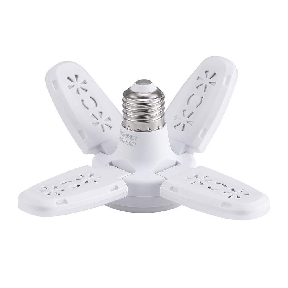 E27 LED Garage Light Bulb 28W Deformable Ceiling Fixture Lights Workshop Lamp US