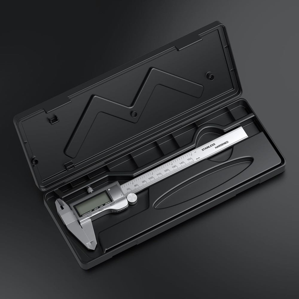 Digital Calipers, Caliper Measuring Tool with Large LCD Screen, Stainless Ste...