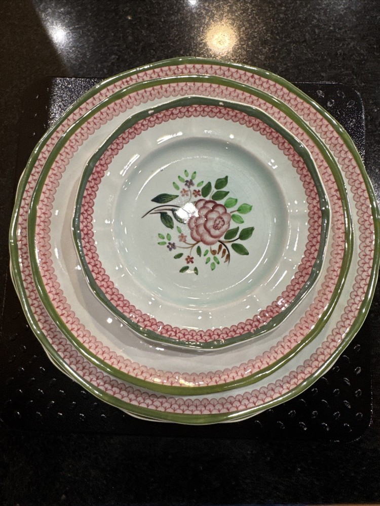 Adams England Calyx Ware Mandalay Pattern Hand Painted Complete 20-pc Set