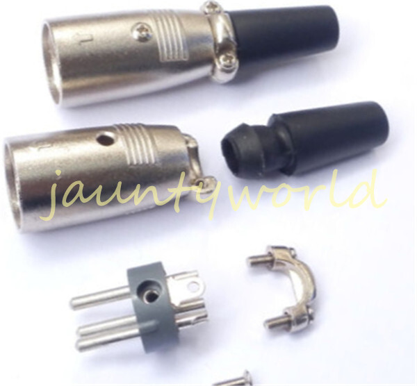 1PCS MicrophPatch XLR Male 3-pin Plug Connector