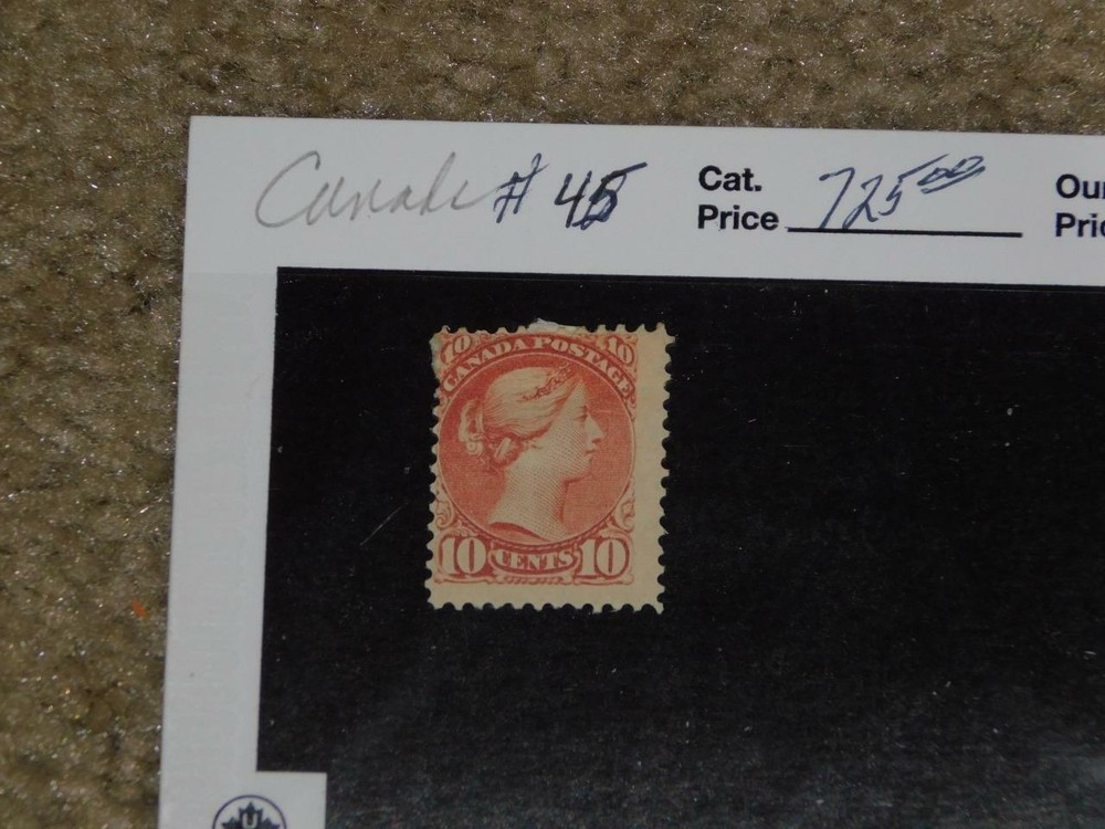 CANADA-SCOTT# 45, MINT HINGED, SOME GUM MISSING AT TOP