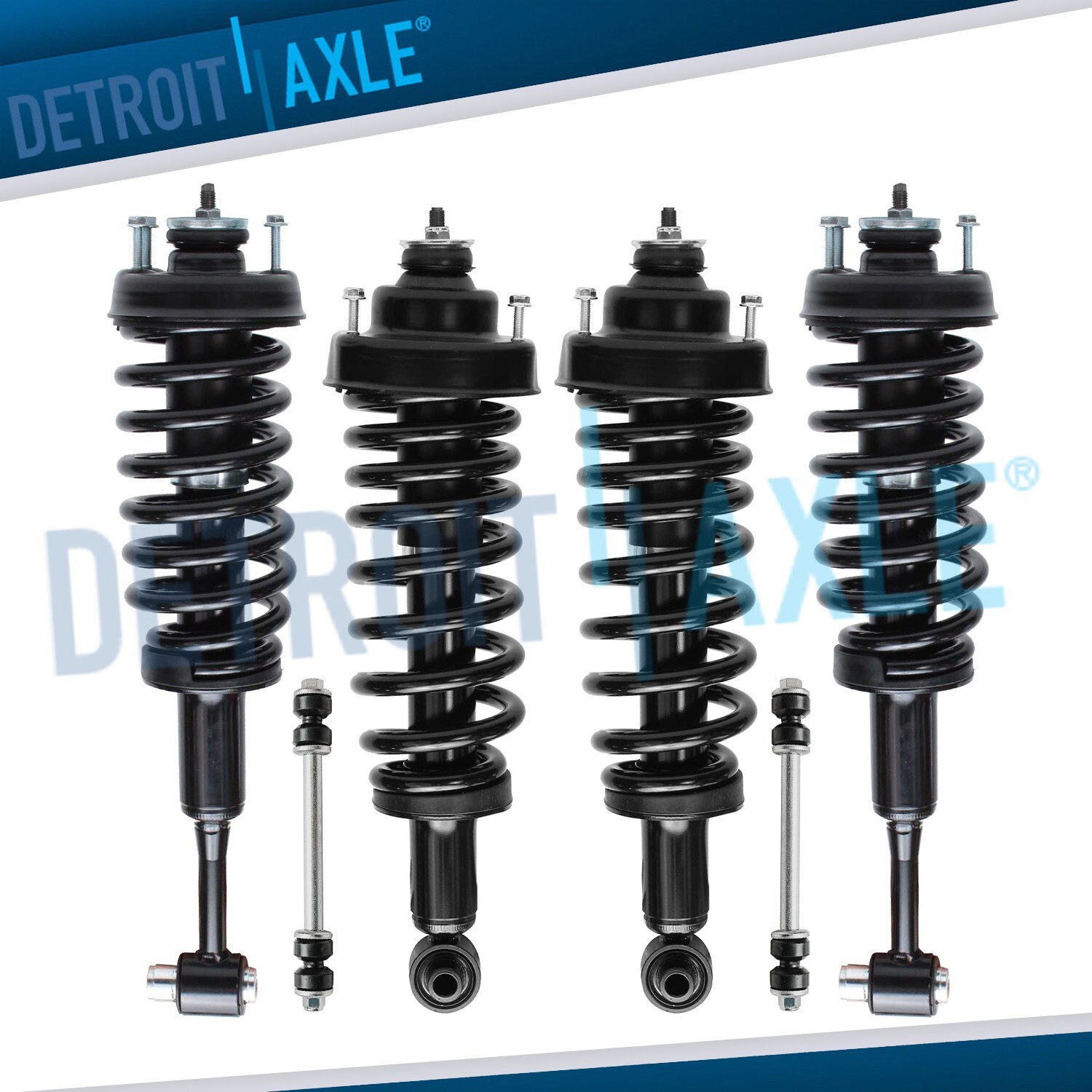 Ford Explorer Mercury Mountaineer Struts Assembly + Sway Bars for Front & Rear