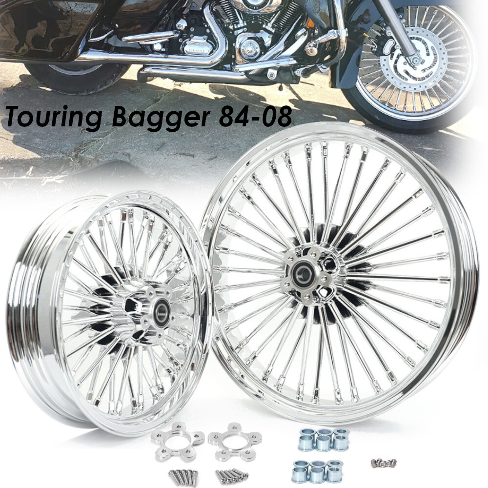 21x3.5 16x3.5 Fat Spoke Wheel for Harley Touring Road King Electra Glide Classic