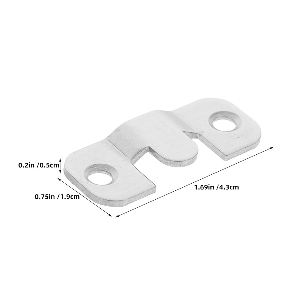 24pcs Flush Mount Bracket: Interlocking Picture Hanging Buckles - Stainless