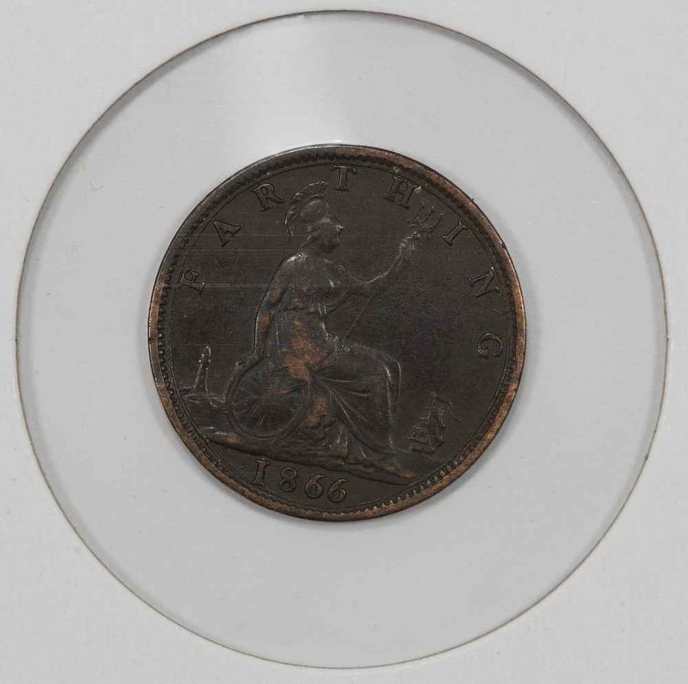 1866 Great Britain 1 Farthing