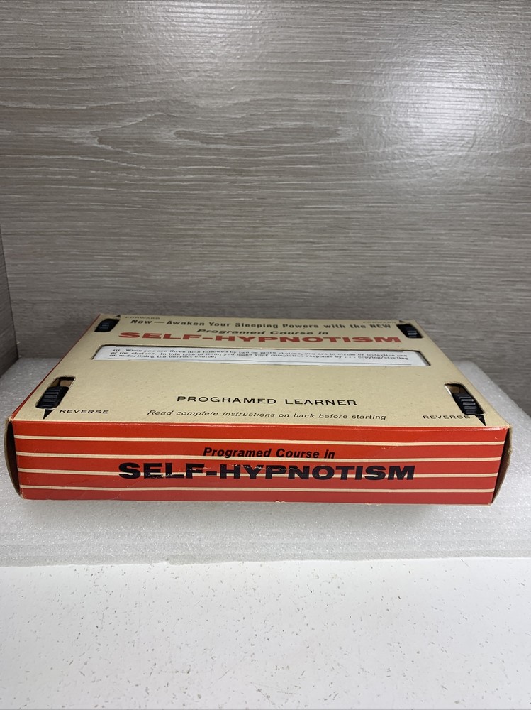 Vintage Self Hypnotism Box Programmed Learner Course - Educational Publ. NY