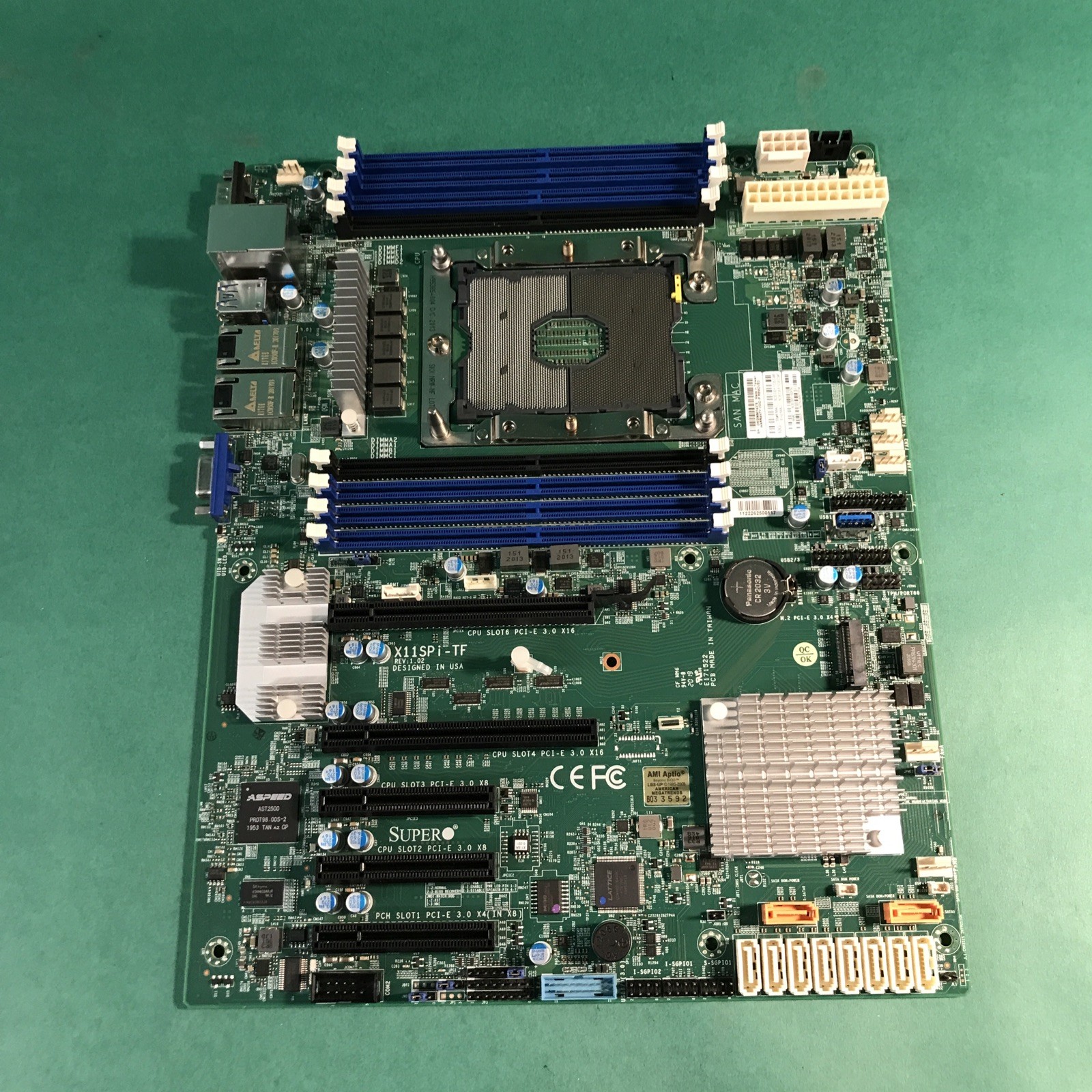 Supermicro X11SPi-TF system board motherboard + I/O Plate