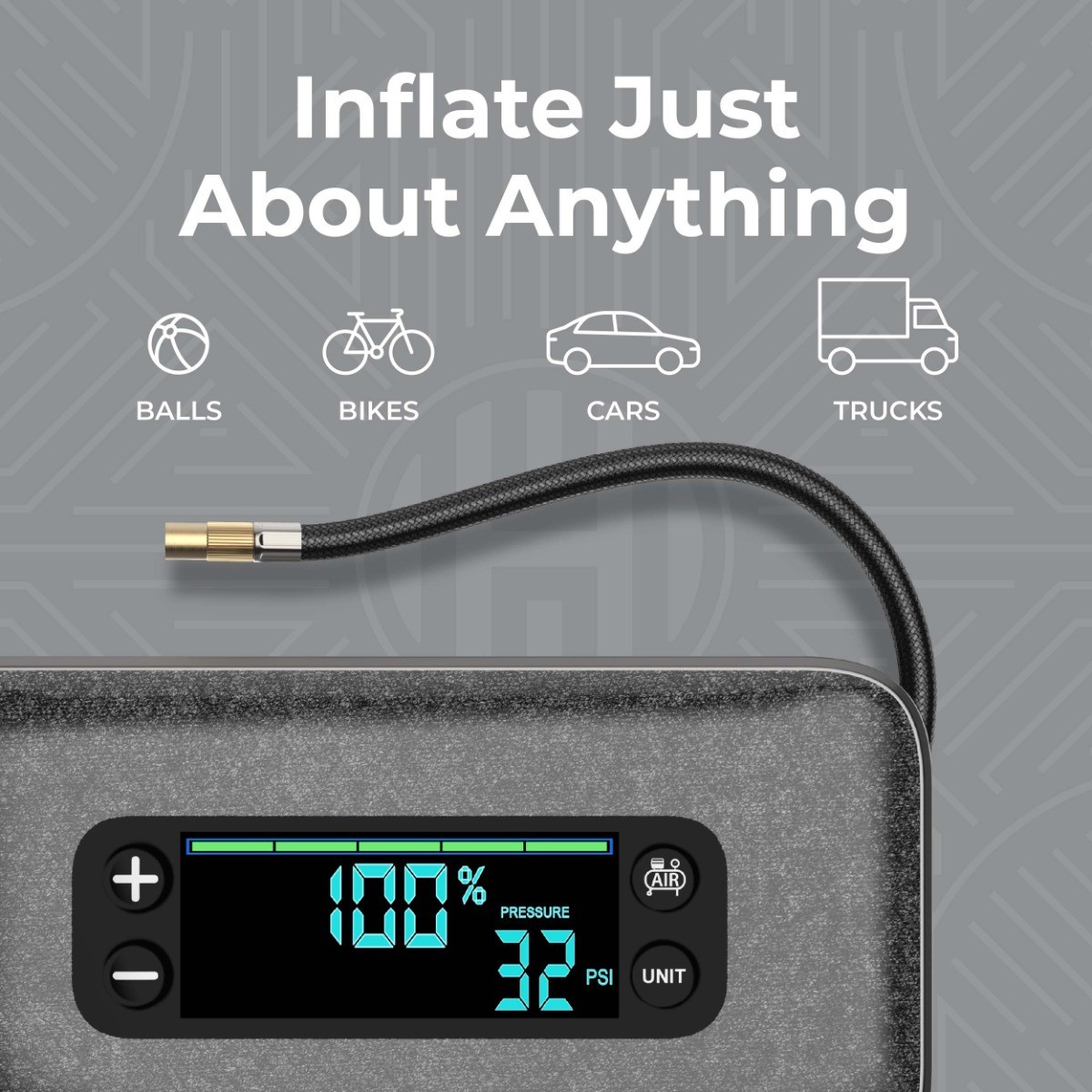 HALO Bolt Ultimate 4.0 Jump Starter Air Compressor USB Power Bank LED Black