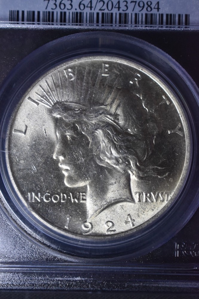1924 Peace $1 PCGS MS64