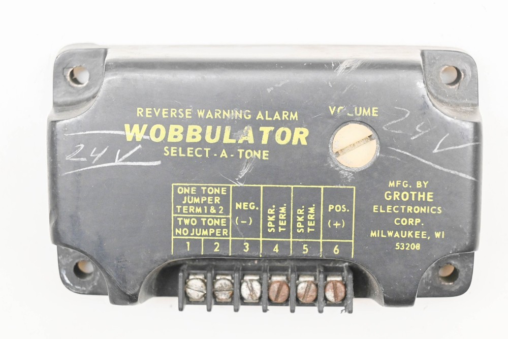 Grothe Electronics GR-2 24V Select-A-Tone Reverse Warning Alarm Wobbulator