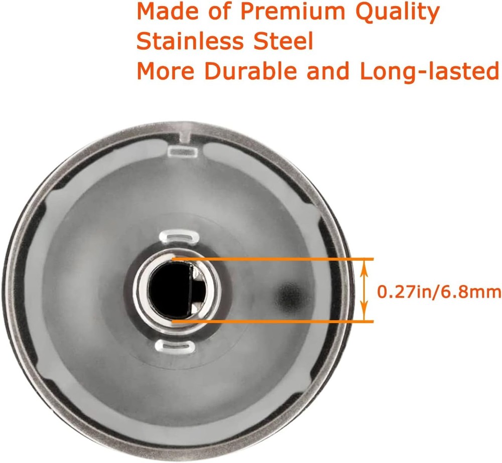 Premium Stainless Steel Replacement Knobs for GE Cafe Series - Easy Install