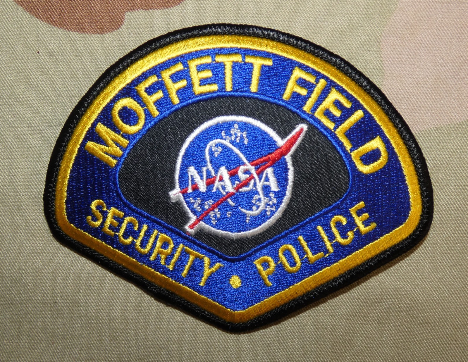 Original USA NASA Moffett Field Security Police Embroidered Patch ver. 1