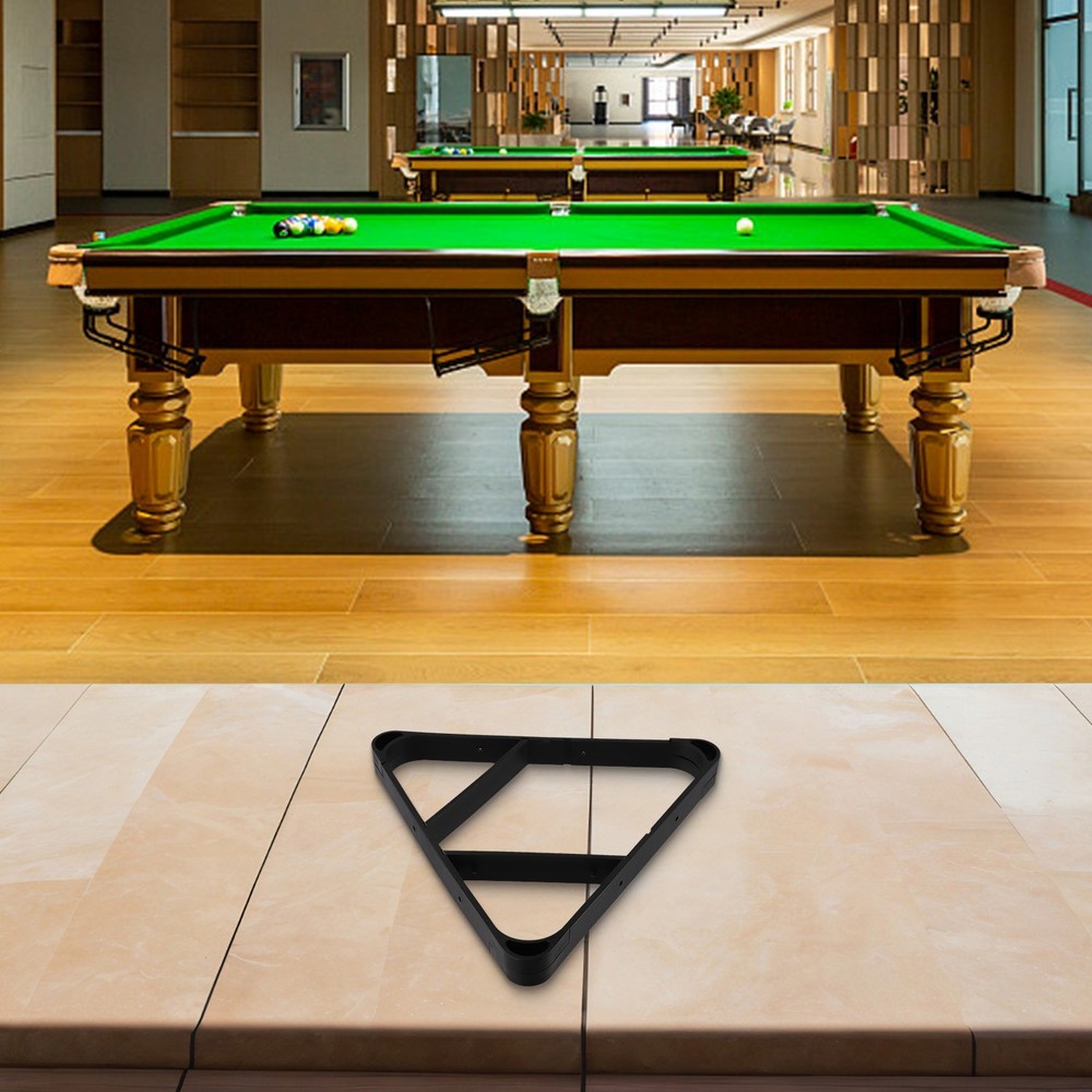 Multi Purpose Billiard Rack for Triangle and Diamond Formats Black Color