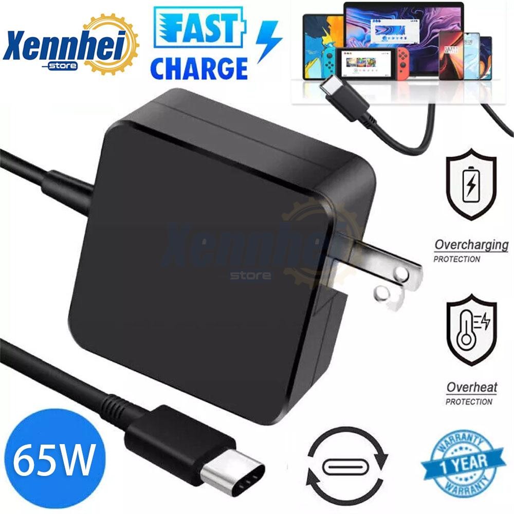 USB-C Type C Charger for Laptop Chromebook Tablet Phone 65w Universal Charge