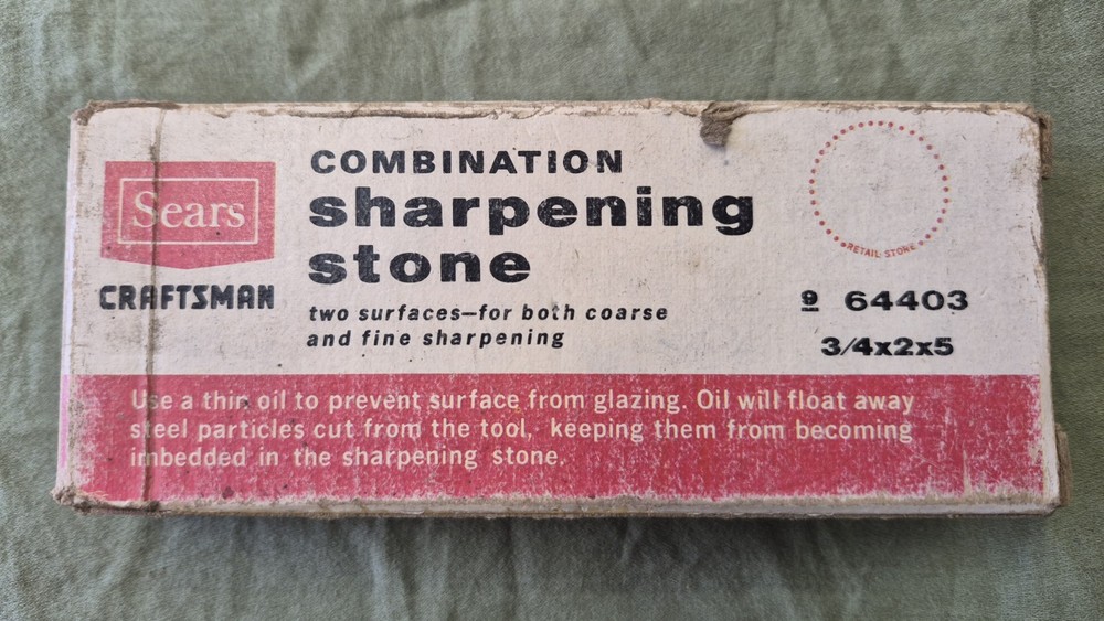 Sears Craftsman Combination Sharpening Stone 64403