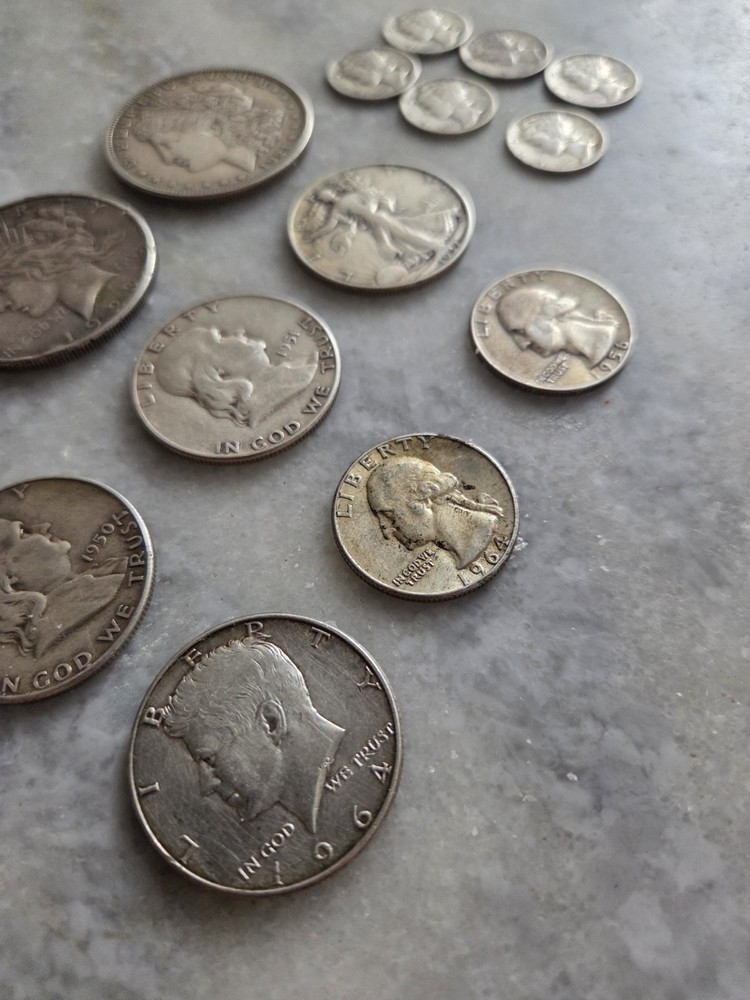 $6.10 Face Value 90% Junk Silver Mixed Lot