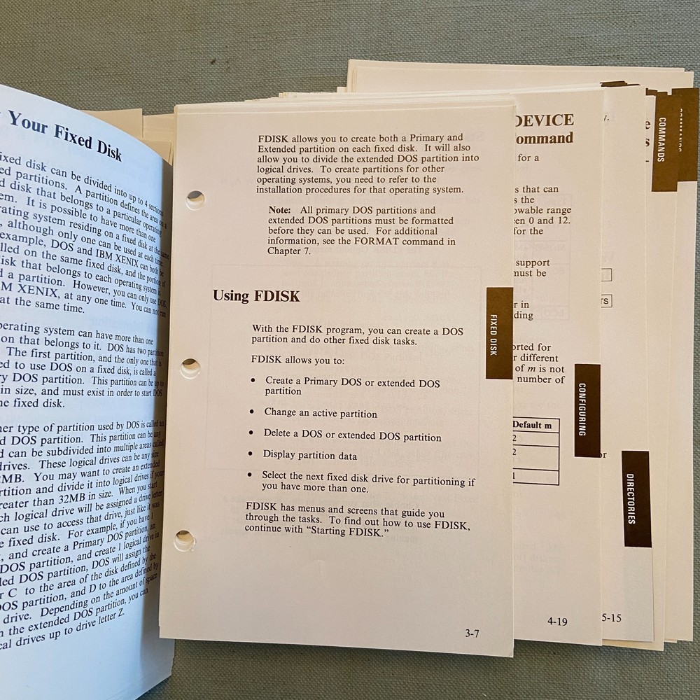 IBM Disk Operating System Version 3.30 Reference 1st Ed. 1987 Programming Family