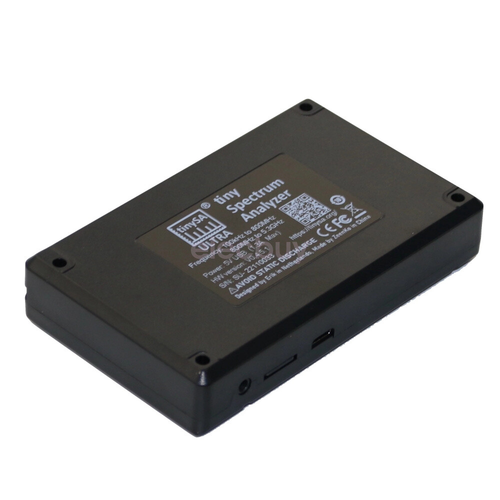 TinySA ULTRA 100K-5.3GHz Handheld Tiny Spectrum Analyzer + 4" LCD Touch +Battery