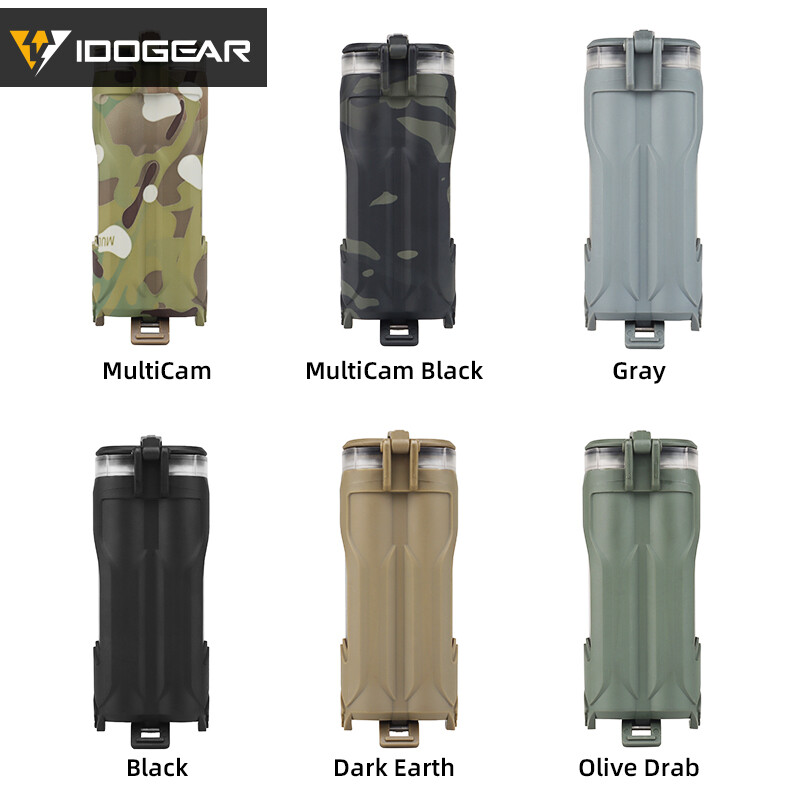 IDOGEAR Tactical Battery Case Pack Storage Box For CR123/AAA Double Version Camo