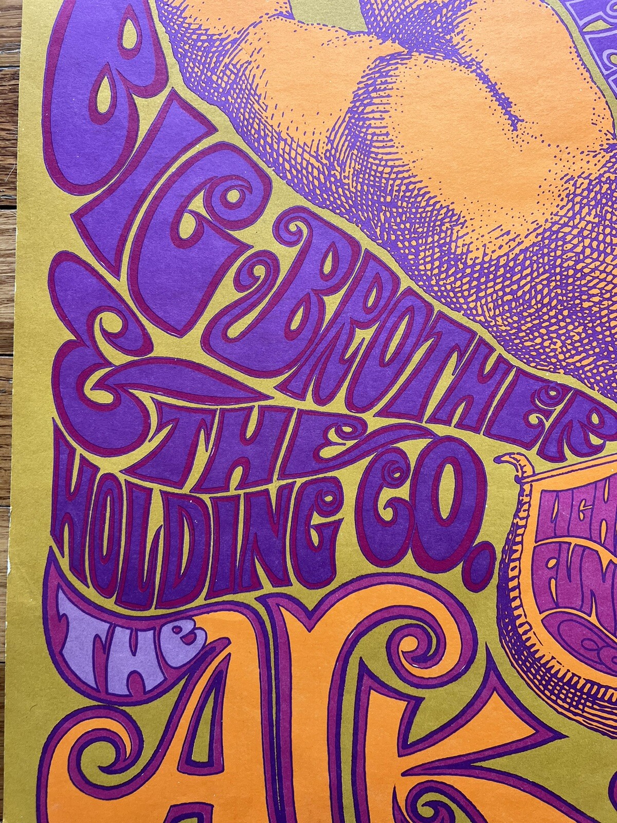 JANIS JOPLIN BIG BROTHER AND THE HOLDING COMPANY AT THE ARK VINTAGE POSTER 1967